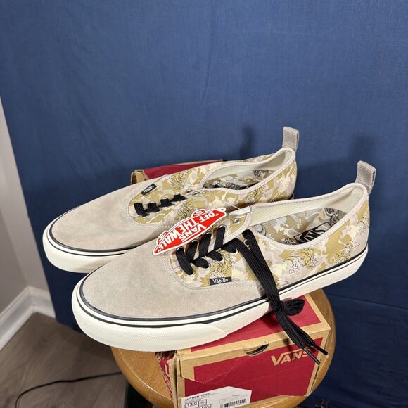 NEW Vans Shoes Authentic UC BJ Betts Tattoo Goat Grey Morn Mens 13 main image 5